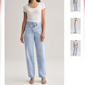 Agolde Light Blue Straight Leg Jeans
